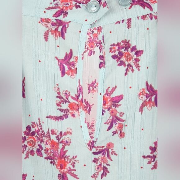 Free People Crinkle Square Neck Blouse Bodysuit 'ANGELA' in Mint Size m - Picture 11 of 16